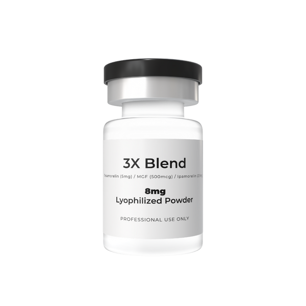 3X Blend Tesamorelin (5mg) / MGF (500mcg) / Ipamorelin (2.5mg)