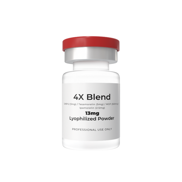4X Blend GHRP-2 (5mg) / Tesamorelin (5mg) / MGF (500mcg) / Ipamorelin (2.5mg)