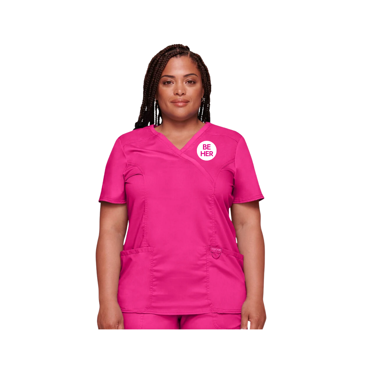 Pink Scrubs w/ Be Her Logo - CHEROKEE