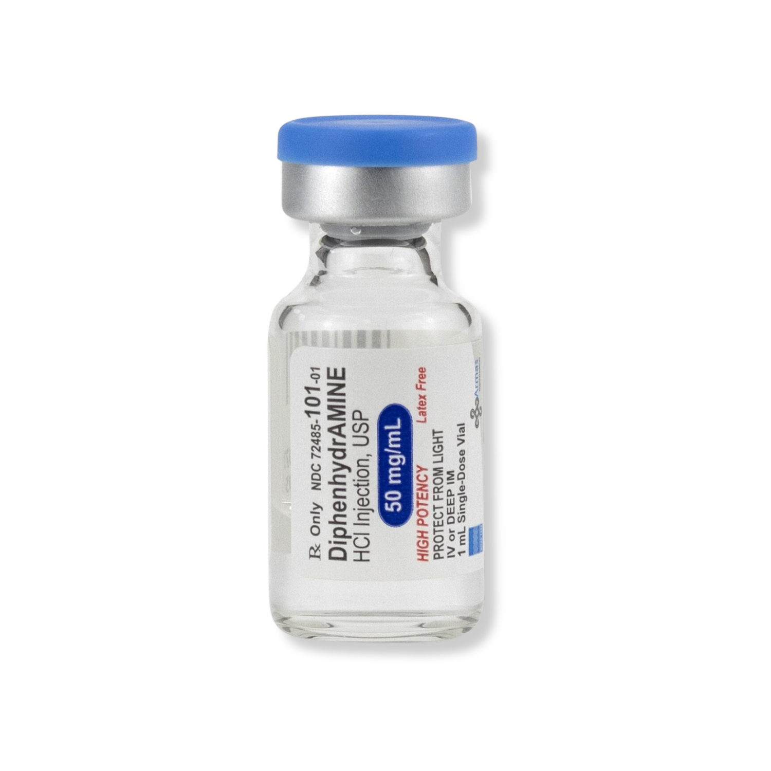 Diphenhydramine SDV 50mg/mL 1mL (25/BX)