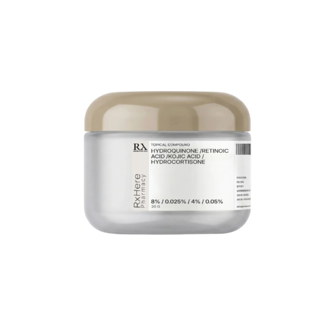 Hydroquinone/Retinoic Acid/Kojic Acid/Hydrocortisone Cream Compounded 503A