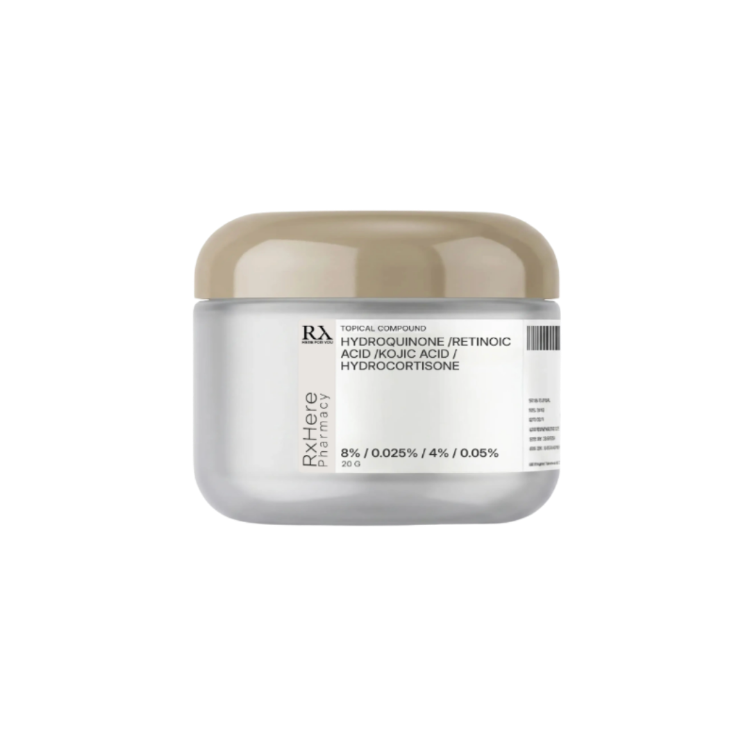 Hydroquinone/Retinoic Acid/Kojic Acid/Hydrocortisone Cream Compounded 503A